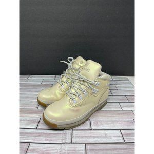 Rare Timberland Iridescent Pearl Cream Boots Women’s Size 6/ Youth 4.5